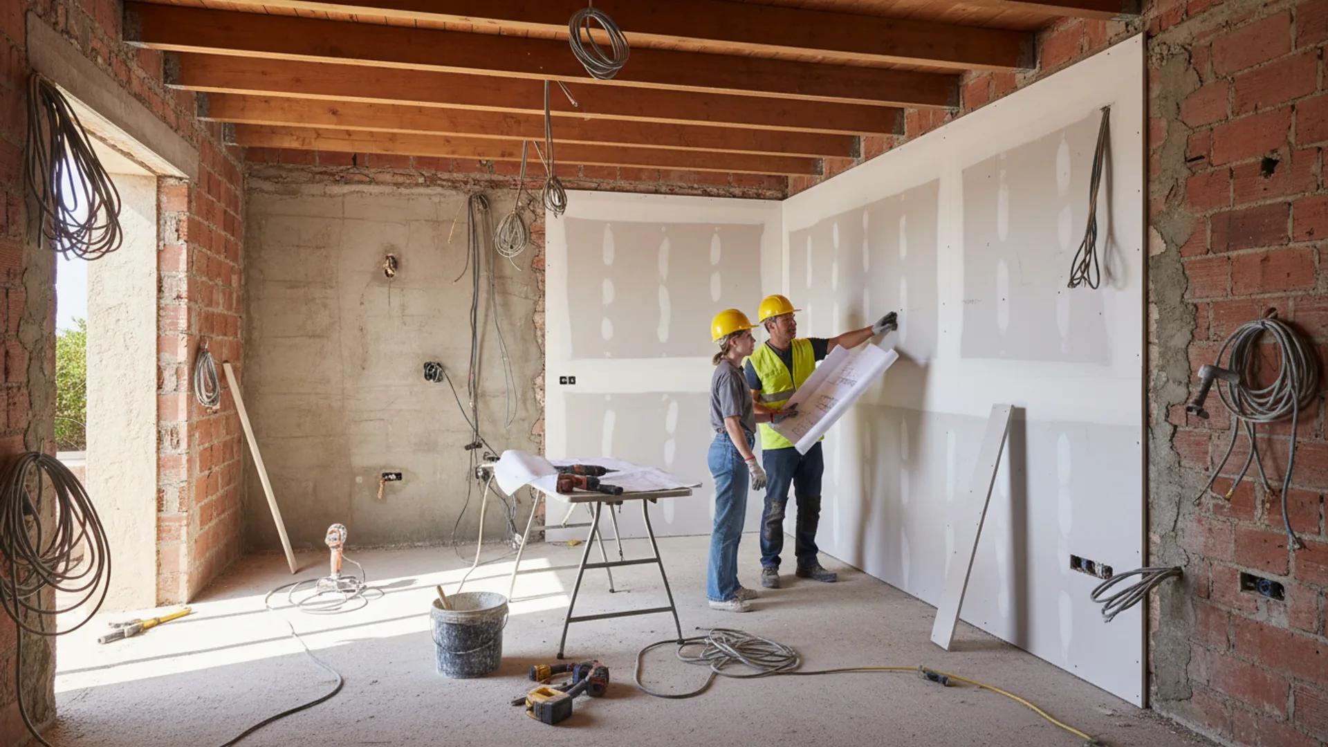 Full villa refurbishment on Gran Canaria — stripped back to shell before new electrics, plumbing and finishes