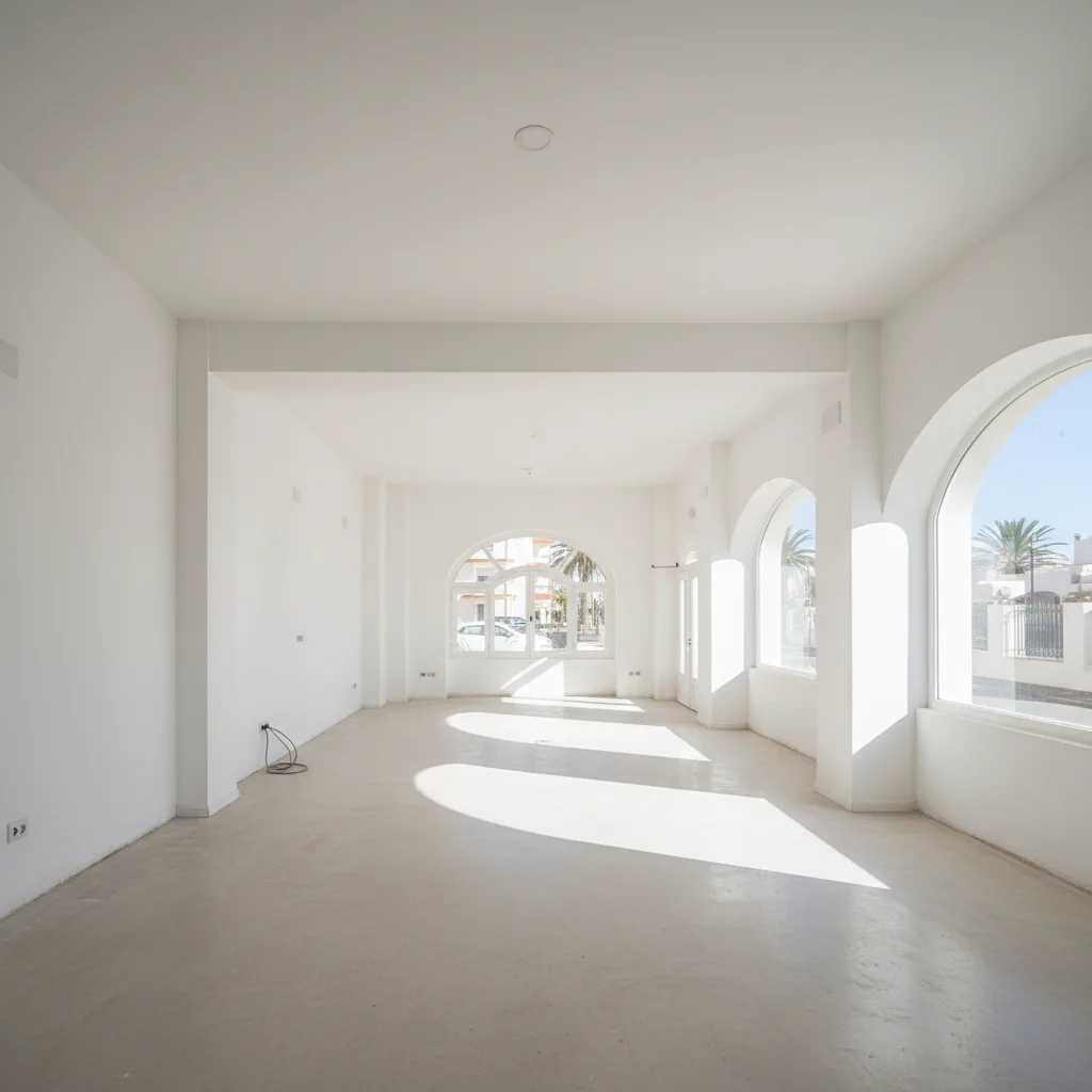 Gewerberäumung — leeres Büro nach professioneller Entrümpelung auf Gran Canaria