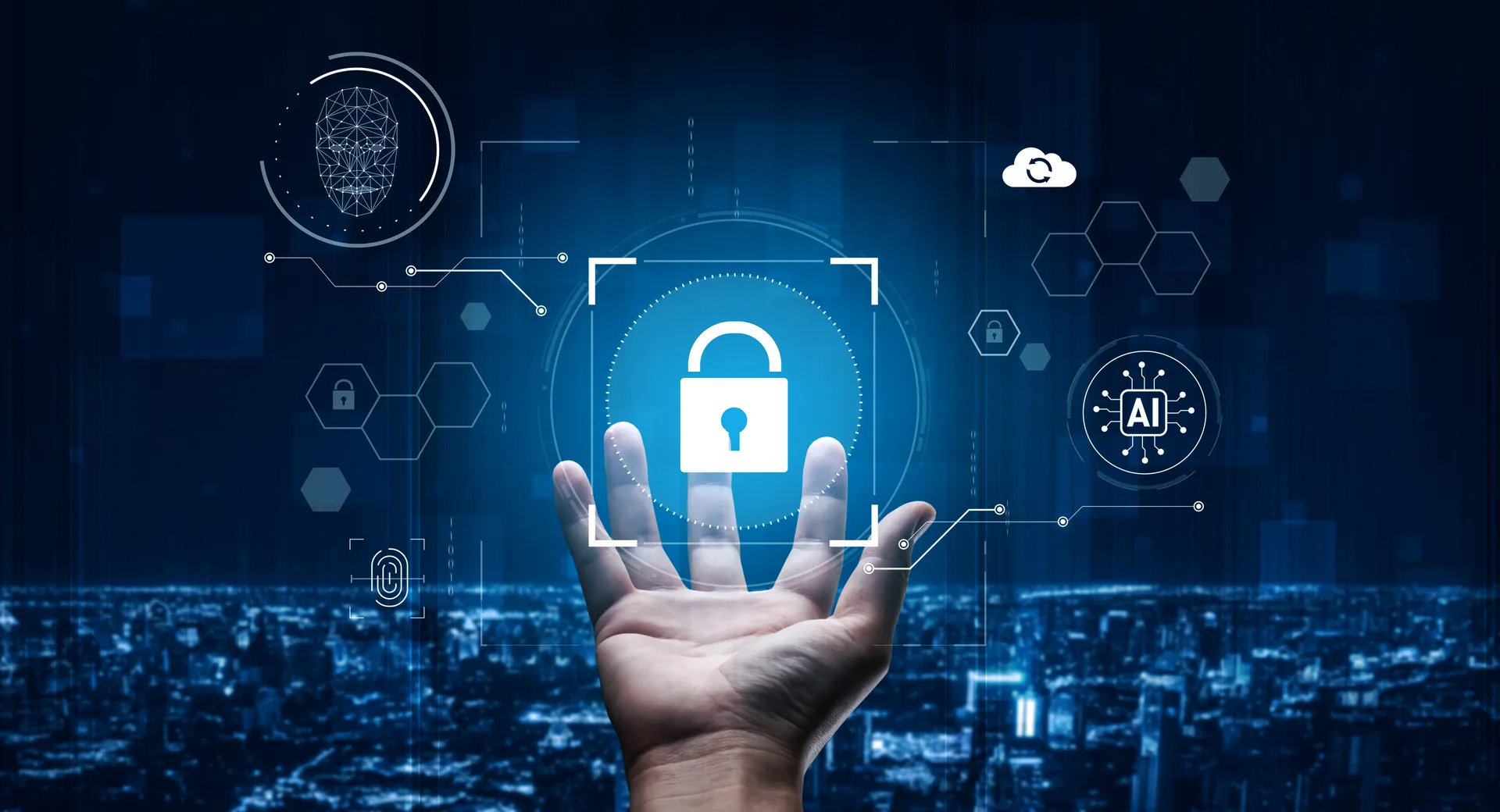 Sistema de ciberseguridad con autenticación biométrica y control de privacidad de datos