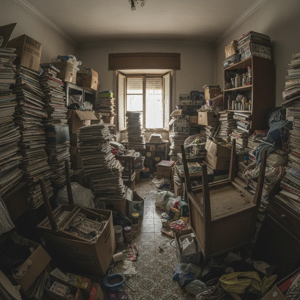 Messie-Wohnung vor der professionellen Räumung auf Gran Canaria