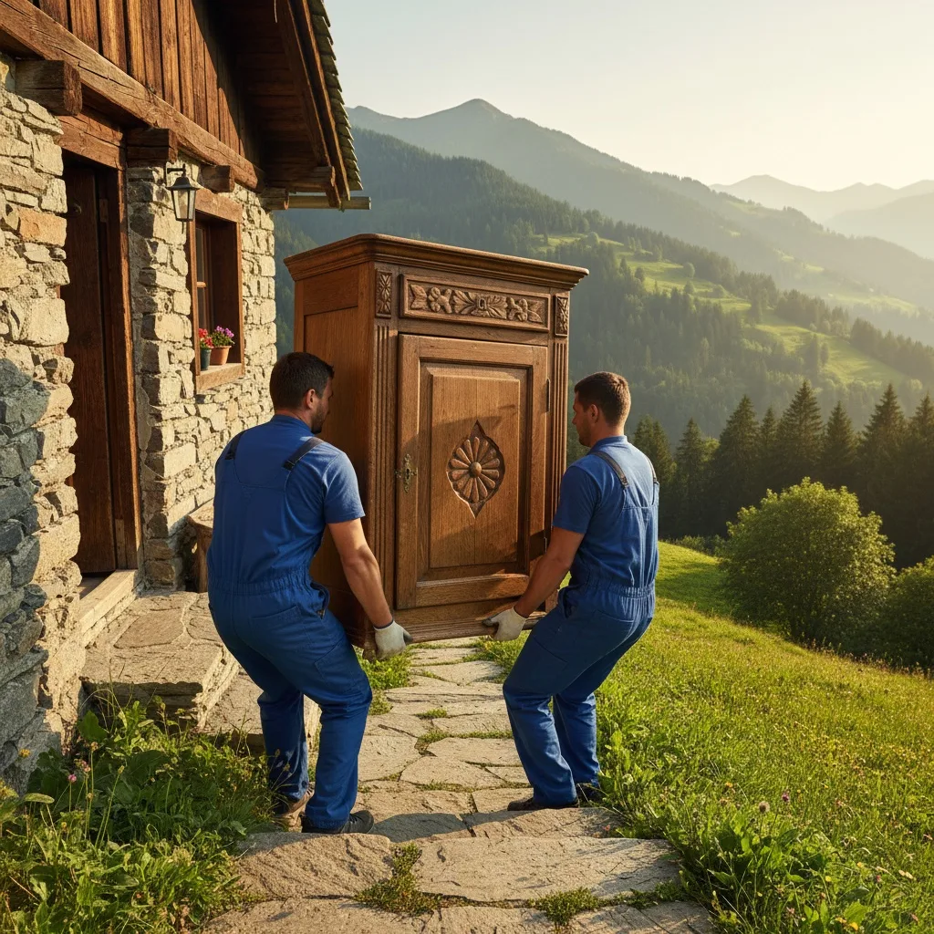 Equipo de Sosa retirando muebles y enseres sueltos durante recogida profesional en Vega de San Mateo, Gran Canaria