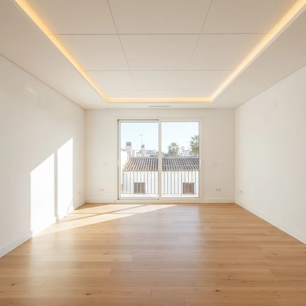 Reforma integral de vivienda en Ingenio — salón renovado completamente