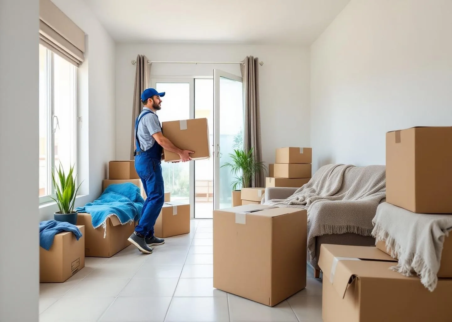 Interior de un piso con muebles durante servicio de vaciado profesional en Agüimes, Gran Canaria