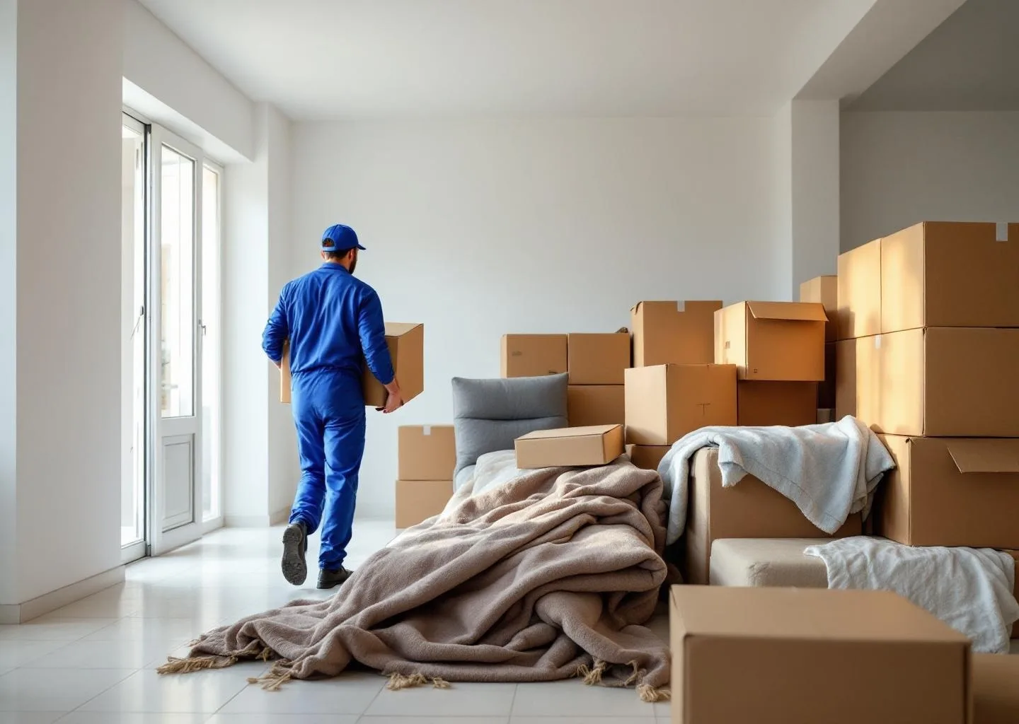 Interior de vivienda durante servicio profesional de vaciado de pisos en San Bartolomé de Tirajana, Gran Canaria