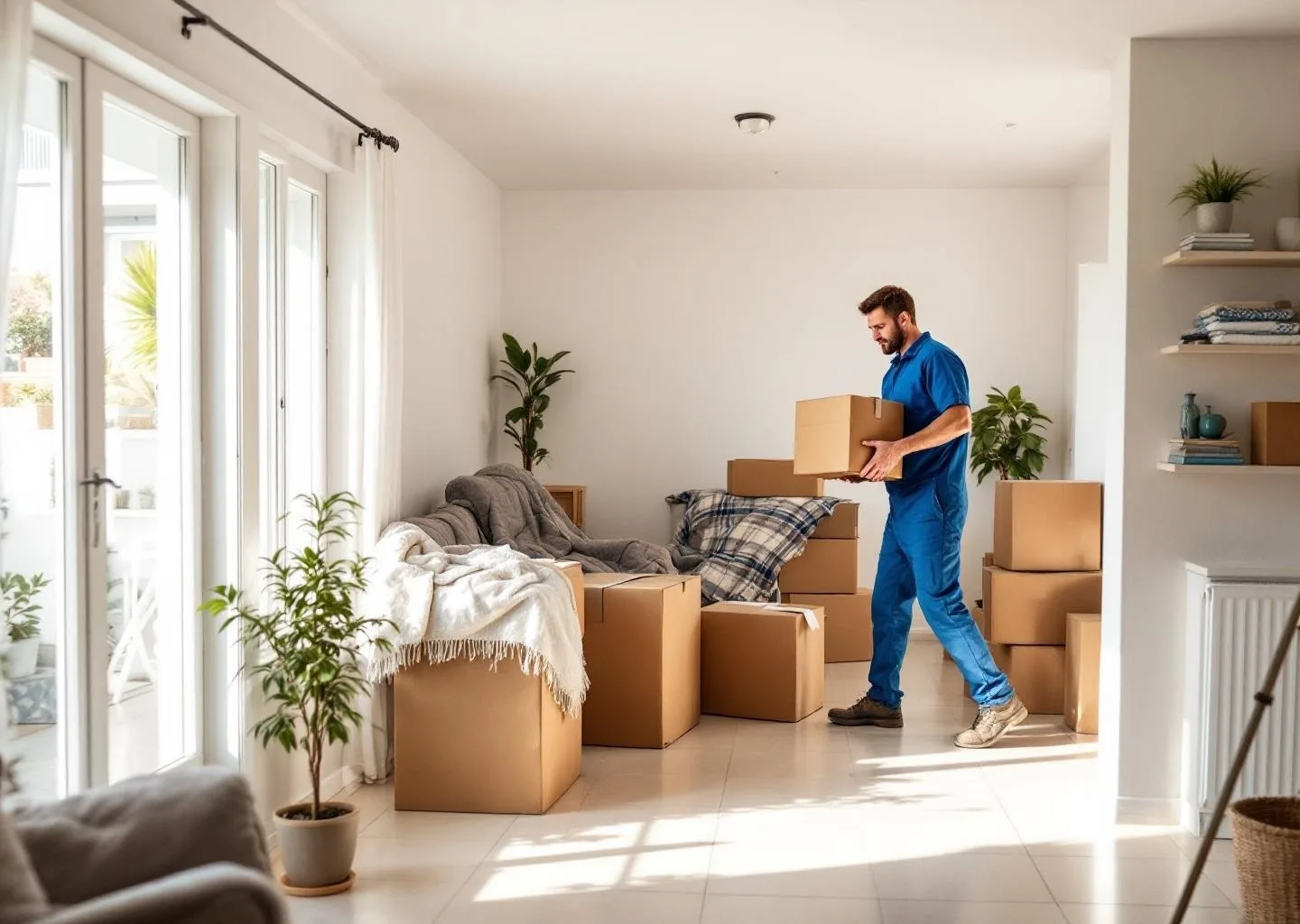 Interior de vivienda durante servicio profesional de vaciado de pisos en Santa Brígida, Gran Canaria