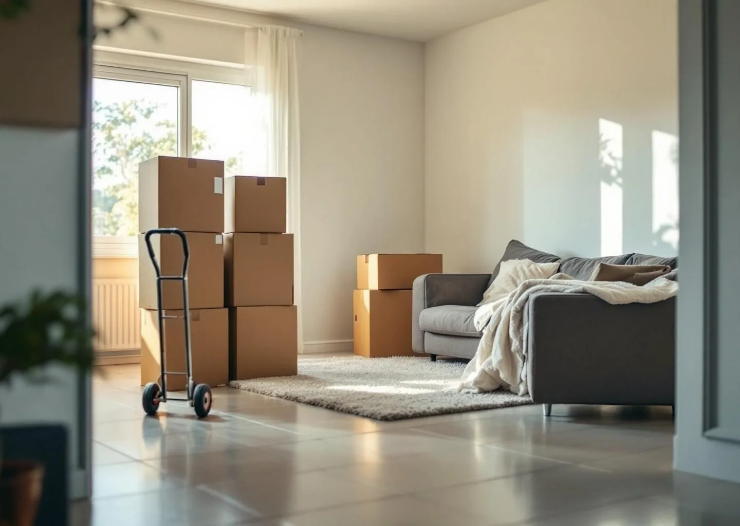 Interior de vivienda durante servicio profesional de vaciado de pisos en Teror, Gran Canaria