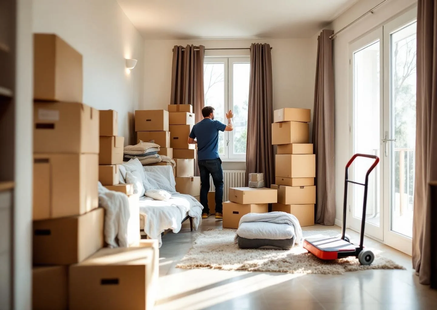 Interior de vivienda durante servicio profesional de vaciado de pisos en Valsequillo, Gran Canaria