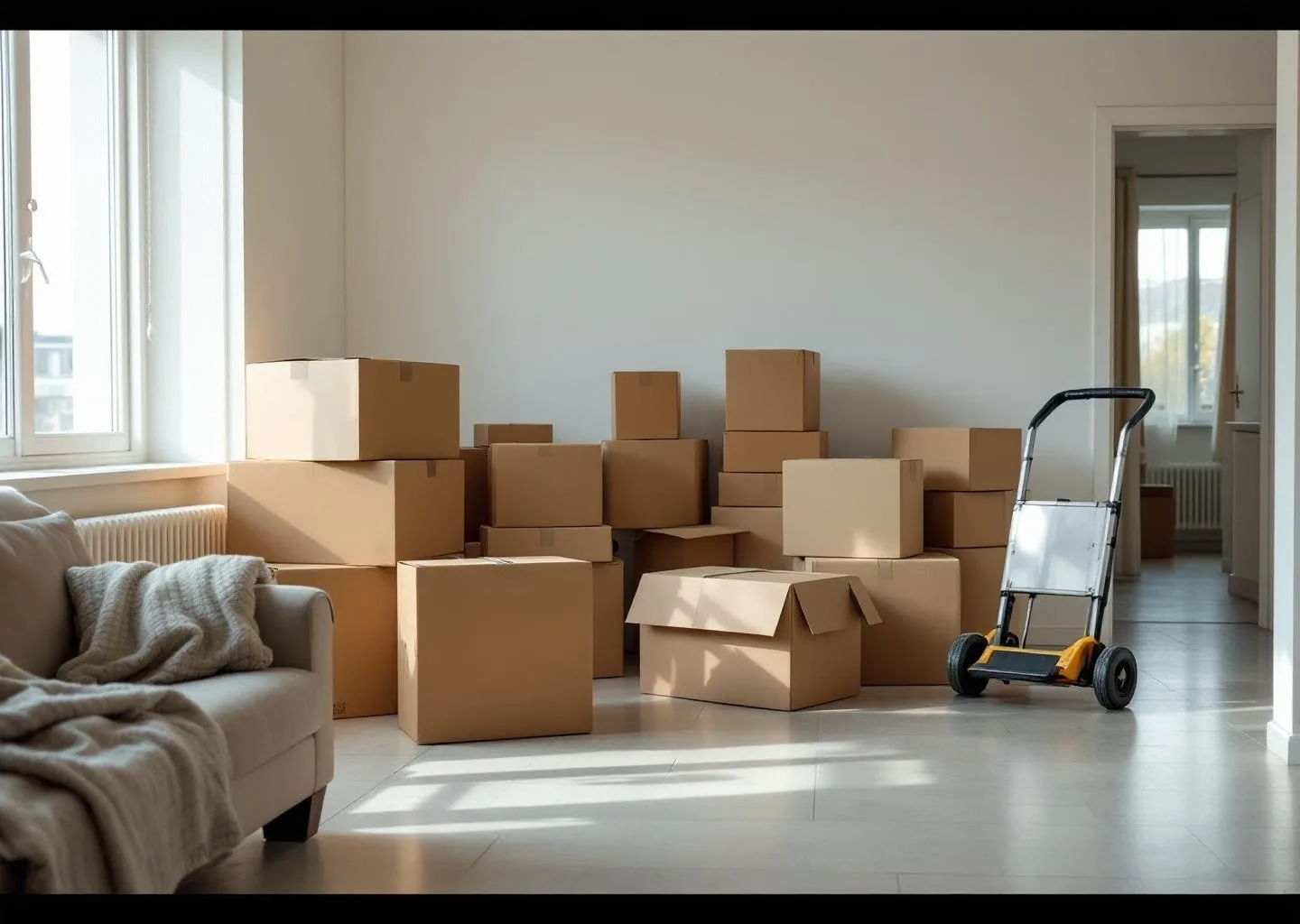 Interior de vivienda durante servicio profesional de vaciado de pisos en Vega de San Mateo, Gran Canaria